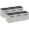 Sorbus 11" Chevron Gray Foldable Storage Cubes, 6ct.